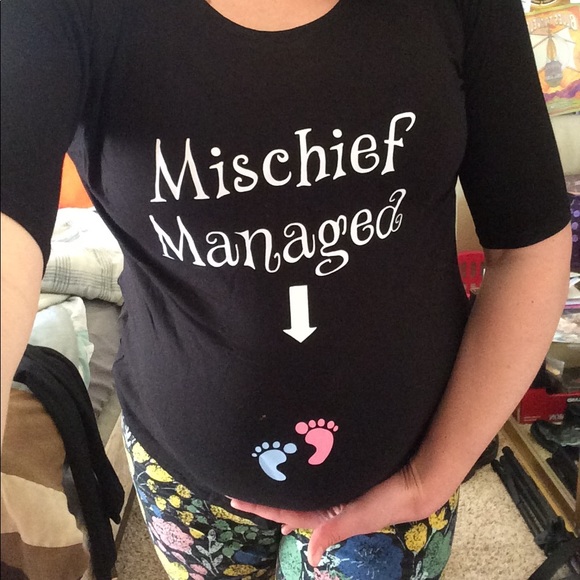 Tops Maternity Shirt Harry Potter Mischief Managed Poshmark